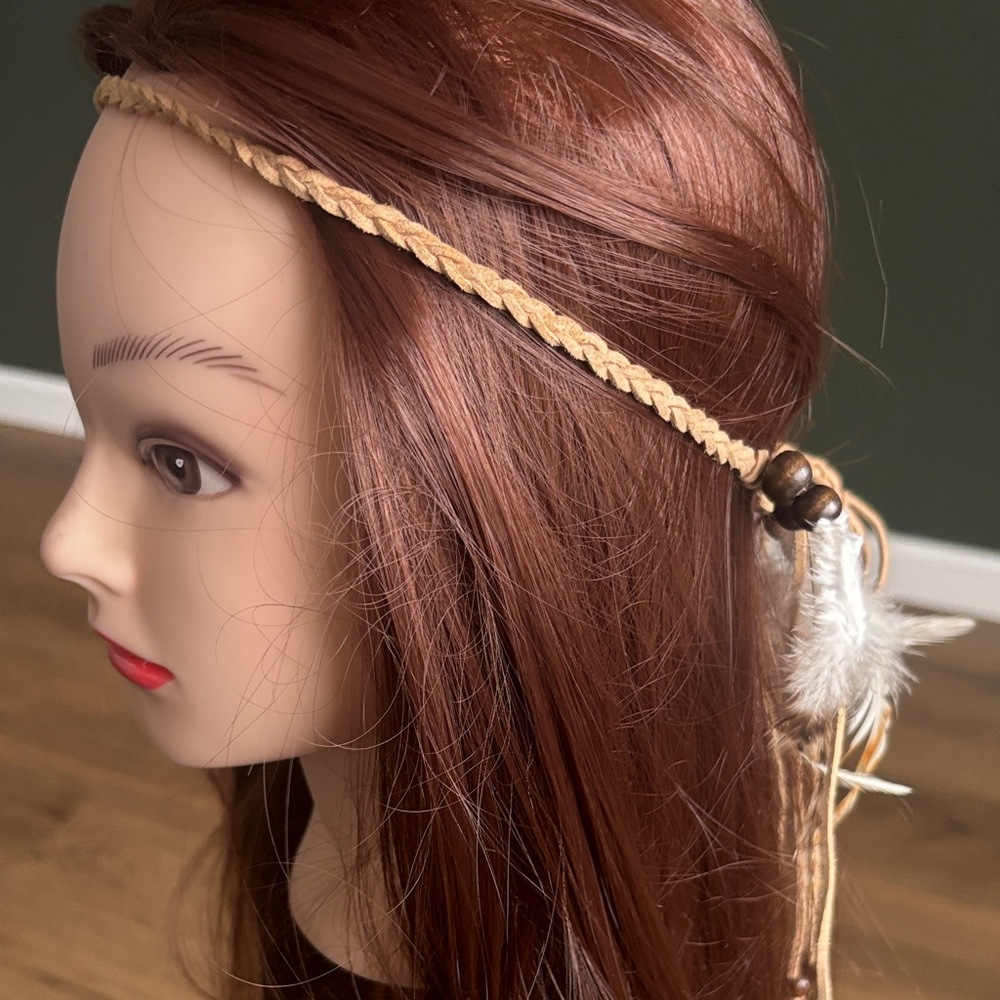 Boho Festival Feather Hair dress - Picture 2 of 3